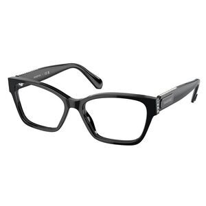 Swarovski SK 2013 1010 Black/Grey Plastic Rectangle Eyeglasses 54mm